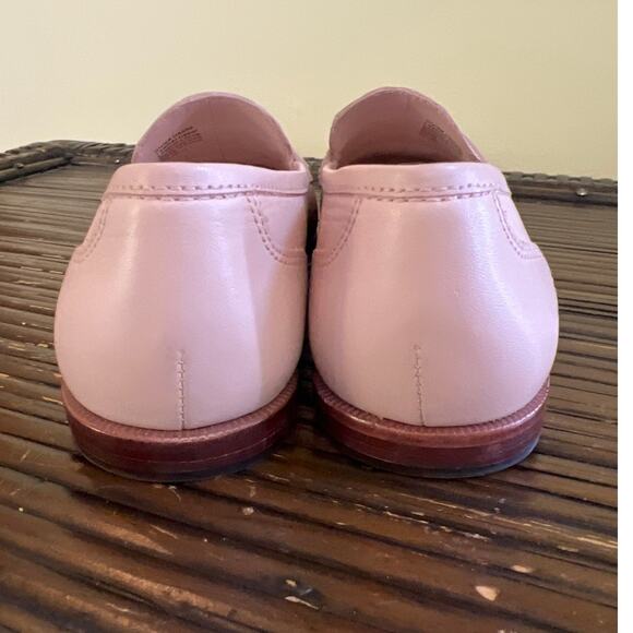 J. Crew Ryan Penny Loafer Sun Washed Pink Women's Size 7 Soft Leather Preppy EUC - Picture 5 of 9